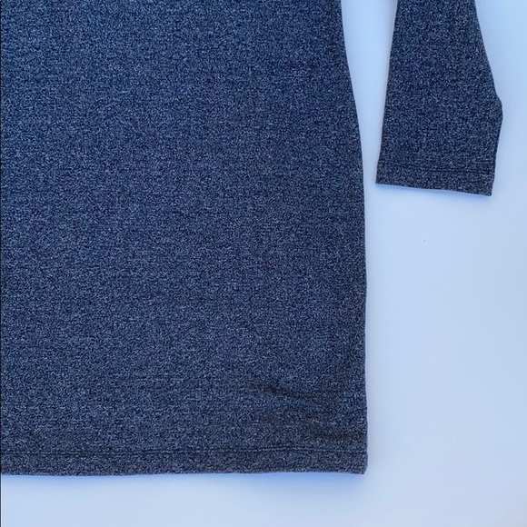 New York & Co Gray Shoulder Less Long Sleeve Dress - Picture 4 of 8